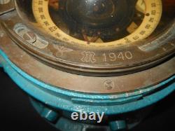 WW2 German Kriegsmarine Kompassbünn SHIP BINNACLE COMPASS 1940 VERY RARE