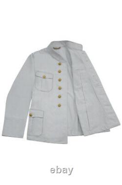 WW2 German Kriegsmarine M29 Officer Summer white Jacket tunic 3XL