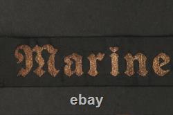 WW2 German Kriegsmarine Mützenband SAILOR CAP TALLEY MARINEFLUGABWEHRSCHULE