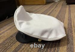 WW2 German Kriegsmarine NCO Crusher Cap White Floppy Style Visor Hat