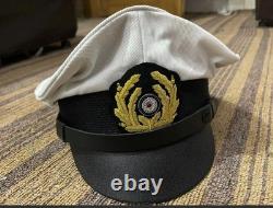 WW2 German Kriegsmarine NCO Crusher Cap White Floppy Style Visor Hat