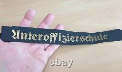 WW2 German Kriegsmarine NCO's Training School Tally Band for the Tellermutze Cap