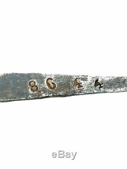 WW2 German Kriegsmarine Named Numbered Officers Dagger Hammered Scabbard