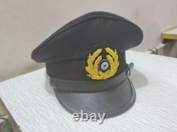 WW2 German Kriegsmarine Navy Naval Military Officers Visor Peak Hat Cap WWII