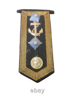 WW2 German Kriegsmarine Navy Officer Shoulder Board Original Badge Insignia
