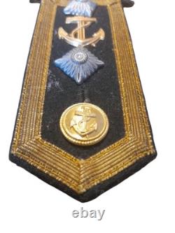 WW2 German Kriegsmarine Navy Officer Shoulder Board Original Badge Insignia