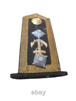 WW2 German Kriegsmarine Navy Officer Shoulder Board Original Badge Insignia