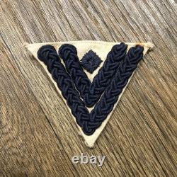 WW2 German Kriegsmarine Oberstabsgefreiter Sommeranzug White Sleeve Rank Patch