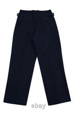 WW2 German Kriegsmarine Officer/General Navy Blue Wool Straight Trousers