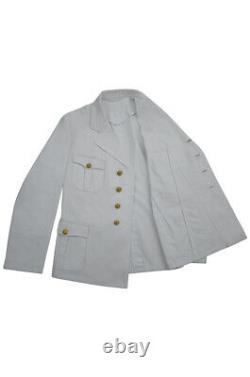 WW2 German Kriegsmarine Officer Summer white Jacket tunic 2XL