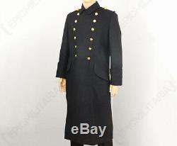 WW2 German Kriegsmarine Officer Wool Overcoat Repro Great Coat Jacket Navy New