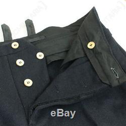 WW2 German Kriegsmarine Officer Wool Trousers Repro Navy Sailor Pants Uniform
