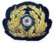 WW2 German Kriegsmarine Officers Bullion Embroidered Peak Cap Insignia