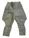 WW2 German Kriegsmarine Officers Grey Leather Breeches Pants