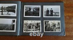 WW2 German Kriegsmarine Photo Album, Flak Barge, Genoa, Italian Aircraft Carrier