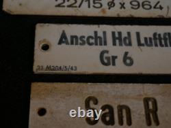 WW2 German Kriegsmarine System ID Plaques Set of Three 1943 Buoyancy Depth Gauge