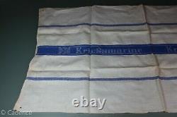 WW2 German Kriegsmarine Tea Towel. Original. Unissued. Nice But Aged. Rare! S331