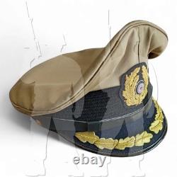 WW2 German Kriegsmarine Tropical Visor Cap Hat Captain Embroidered Visor Cap