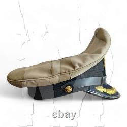 WW2 German Kriegsmarine Tropical Visor Cap Hat Captain Embroidered Visor Cap