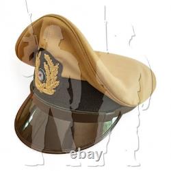 WW2 German Kriegsmarine Tropical Visor Cap Hat NCO Captain Embroidered Visor Cap