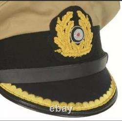 WW2 German Kriegsmarine Tropical Visor Cap Junior Officer US Uniform Air Force 1
