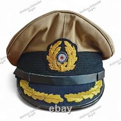 WW2 German Kriegsmarine Tropical Visor Hat/Cap Captain Embroidered Visor Cap
