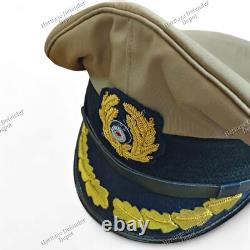 WW2 German Kriegsmarine Tropical Visor Hat/Cap Captain Embroidered Visor Cap