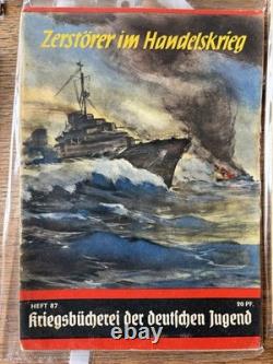 WW2 German Kriegsmarine U-Boat Books Lot Kriegsbücherei Original 1939-45