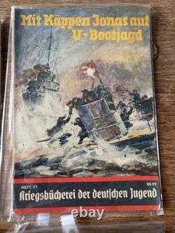 WW2 German Kriegsmarine U-Boat Books Lot Kriegsbücherei Original 1939-45