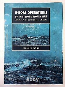 WW2 German Kriegsmarine U-Boat Operations Vol 1 U1 U510 HC Reference Book