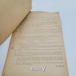 WW2 German Kriegsmarine officer documents paper instructions field Landwehr old