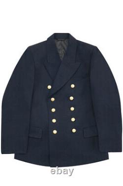 WW2 German Kriegsmarine officer navy blue Gabardine Reefer tunic jacket S