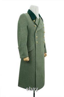 WW2 German M36 Kriegsmarine Coastal Officer Fieldgrey wool Greatcoat