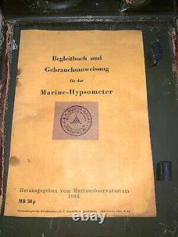 WW2 German Marine Hypsometer 1943 Meteo Barometer Kriegsmarine BOSCH U-BOAT