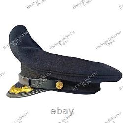 WW2 German Navy Kriegsmarine Admirals Field Grade Officer Visor Cap D20 Handmade