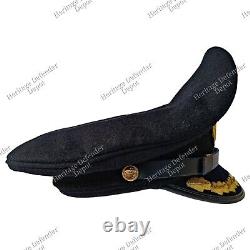 WW2 German Navy Kriegsmarine Admirals Field Grade Officer Visor Cap D20 Handmade