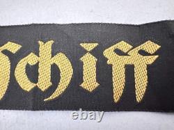 WW2 German Navy Kriegsmarine Battleship Scharnhorst Cap Tally Ribbon