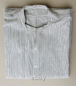 WW2 German Navy Kriegsmarine/Civilian Short, Blue/White Stripe, Maker/Shop Tag