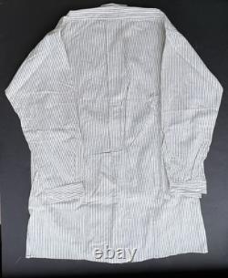 WW2 German Navy Kriegsmarine/Civilian Short, Blue/White Stripe, Maker/Shop Tag