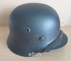 WW2 German Navy (Kriegsmarine) Matelot's M. 40 Steel Helmet Found in Cherbourg