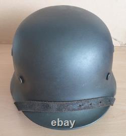 WW2 German Navy (Kriegsmarine) Matelot's M. 40 Steel Helmet Found in Cherbourg