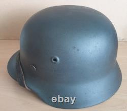 WW2 German Navy (Kriegsmarine) Matelot's M. 40 Steel Helmet Found in Cherbourg
