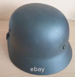 WW2 German Navy (Kriegsmarine) Matelot's M. 40 Steel Helmet Found in Cherbourg