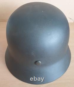 WW2 German Navy (Kriegsmarine) Matelot's M. 40 Steel Helmet Found in Cherbourg