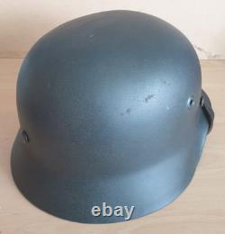 WW2 German Navy (Kriegsmarine) Matelot's M. 40 Steel Helmet Found in Cherbourg