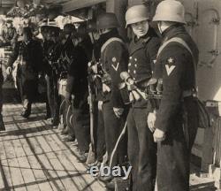 WW2 German Navy (Kriegsmarine) Matelot's M. 40 Steel Helmet Found in Cherbourg