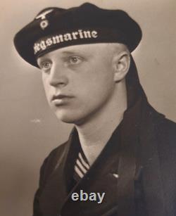 WW2 German Navy (Kriegsmarine) Matelot's M. 40 Steel Helmet Found in Cherbourg