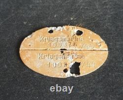 WW2 German Navy (Kriegsmarine) Matelot's M. 40 Steel Helmet Found in Cherbourg