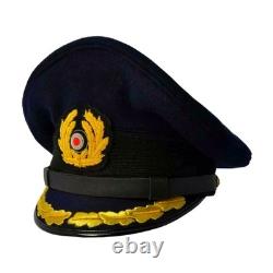 WW2 German Navy Kriegsmarine Officer Visor Cap Field Grade Historical Repro MTO