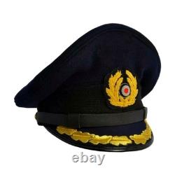 WW2 German Navy Kriegsmarine Officer Visor Cap Field Grade Historical Repro MTO